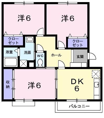 メゾンフレールの物件間取画像